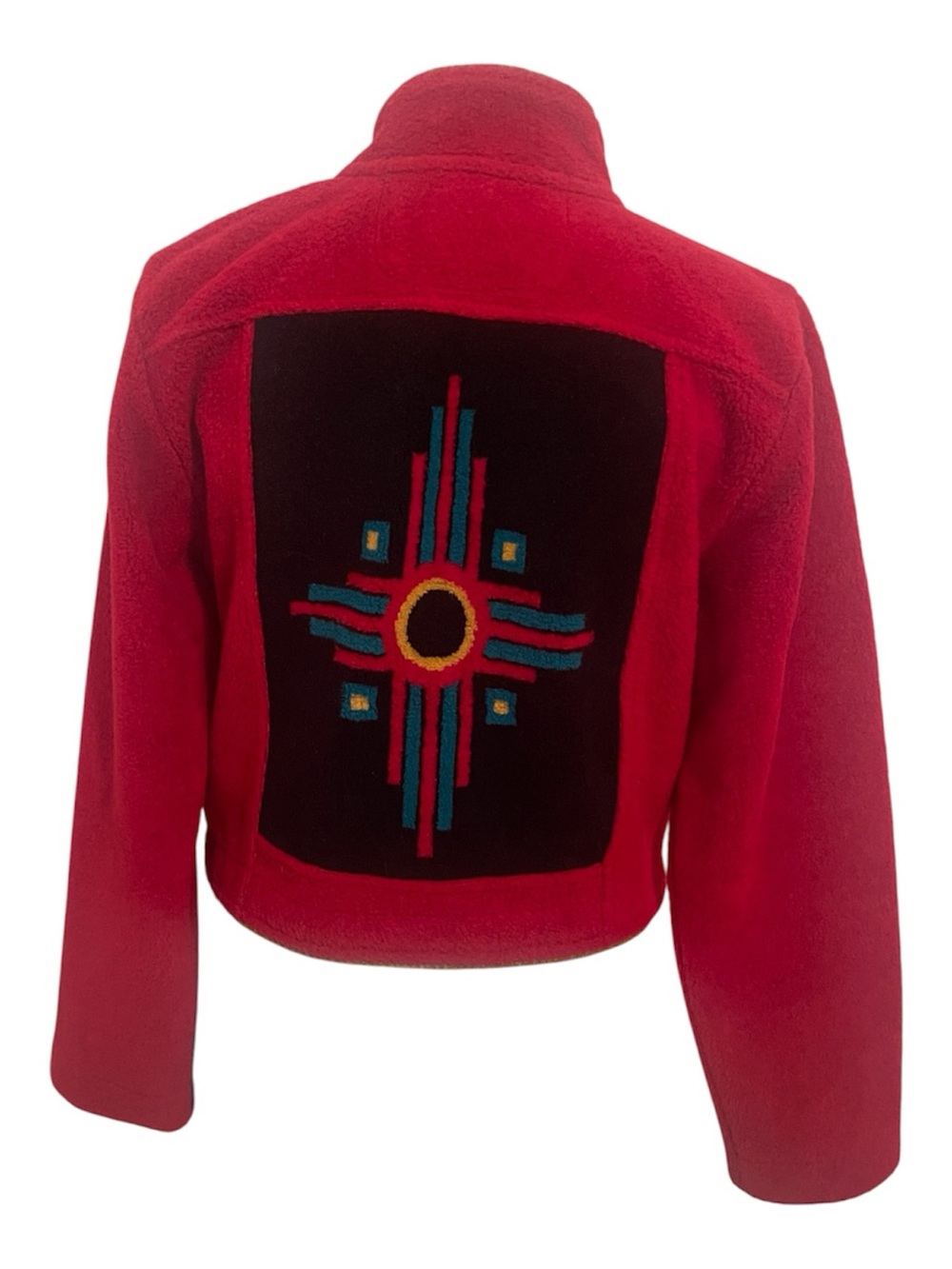 County Clothing Co. Cheyenne collection jacket red southern print Navajo 1990’s